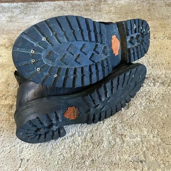 Harley Davidson Faded Glory Black 6" Logger Boots: 7 - Picture 5 of 9